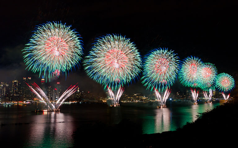 The hudson ablaze